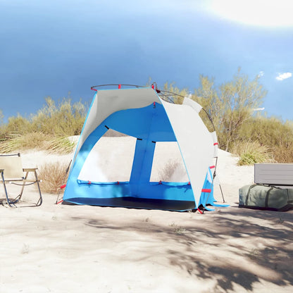 Beach Tent 2-Person Azure Blue Quick Release Waterproof