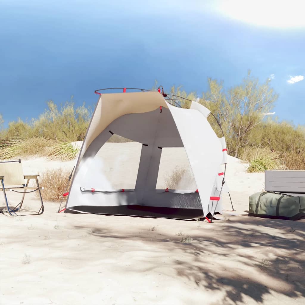 Beach Tent 2-Person Grey Quick Release Waterproof