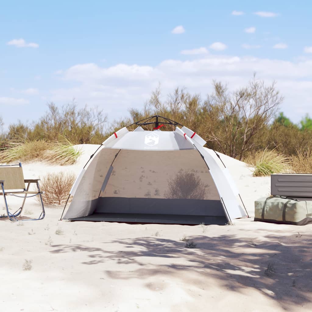 Beach Tent 2-Person Grey Quick Release Waterproof