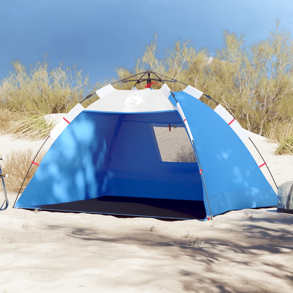 Beach Tent 2-Person Azure Blue Quick Release Waterproof