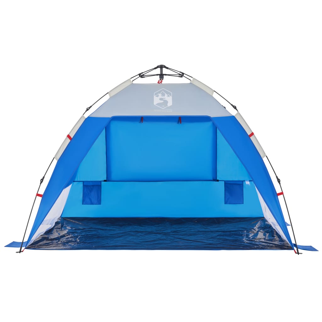 Beach Tent 2-Person Azure Blue Quick Release Waterproof