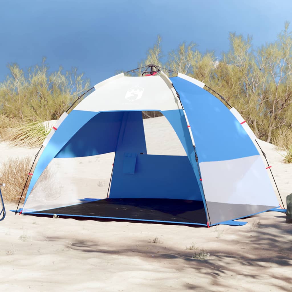 Beach Tent 2-Person Azure Blue Quick Release Waterproof