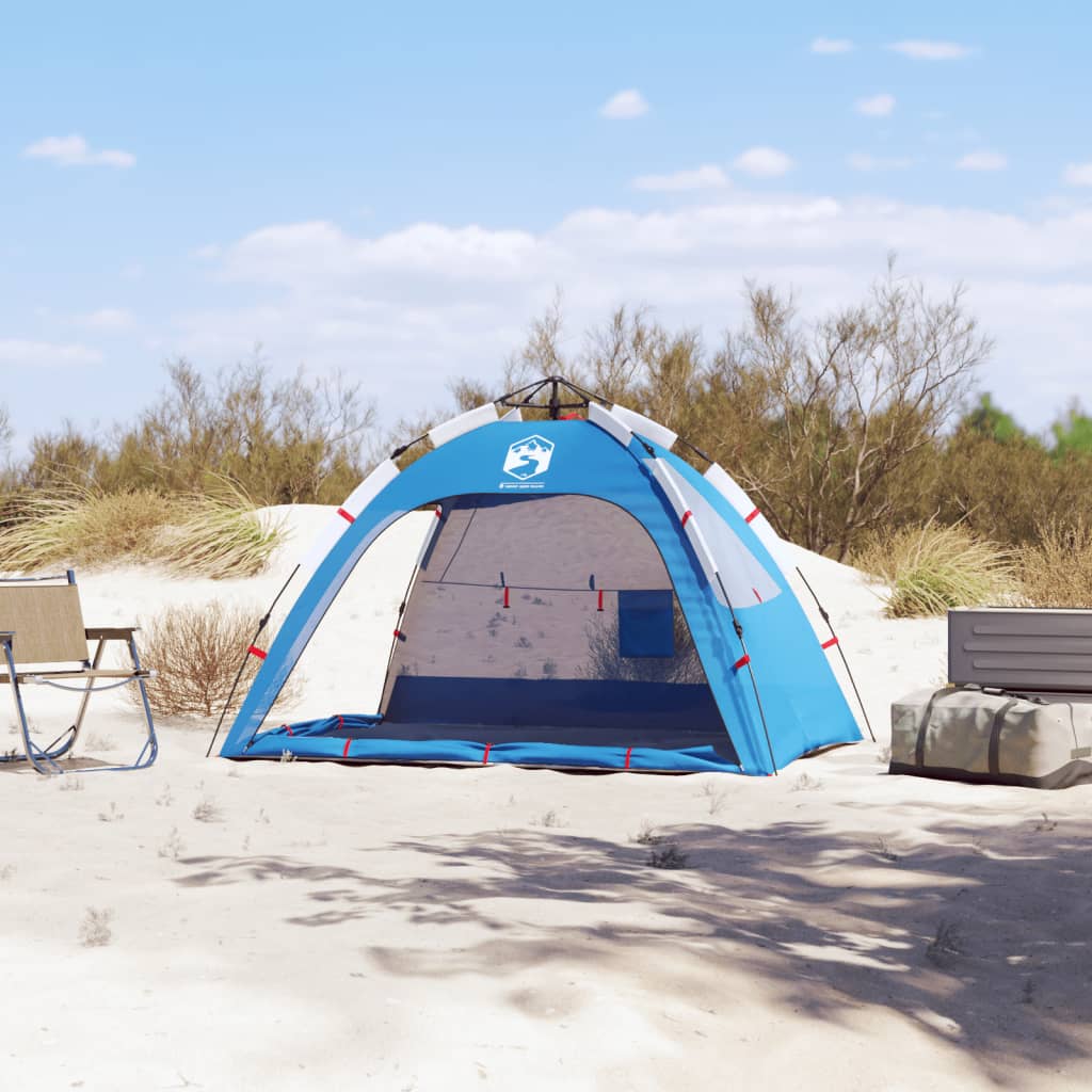 Beach Tent 2-Person Azure Blue Quick Release Waterproof