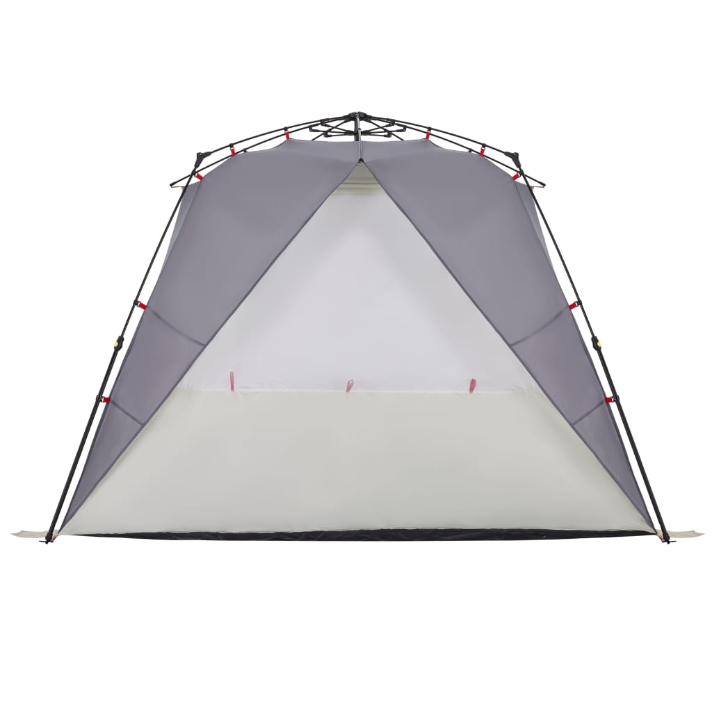 Beach Tent 4-Person Grey Quick Release Waterproof