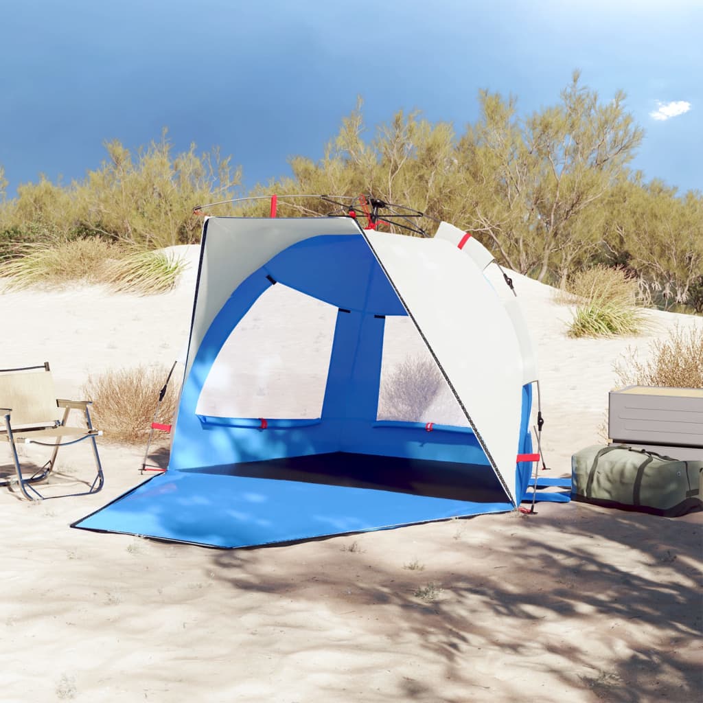 Beach Tent 2-Person Azure Blue Quick Release Waterproof