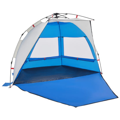 Beach Tent 2-Person Azure Blue Quick Release Waterproof