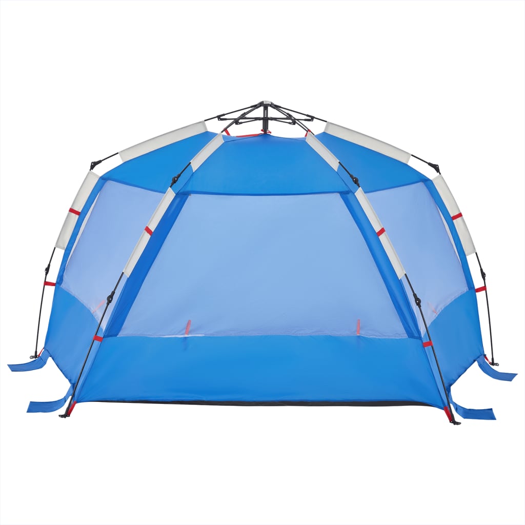 Beach Tent 3-Person Azure Blue Quick Release Waterproof