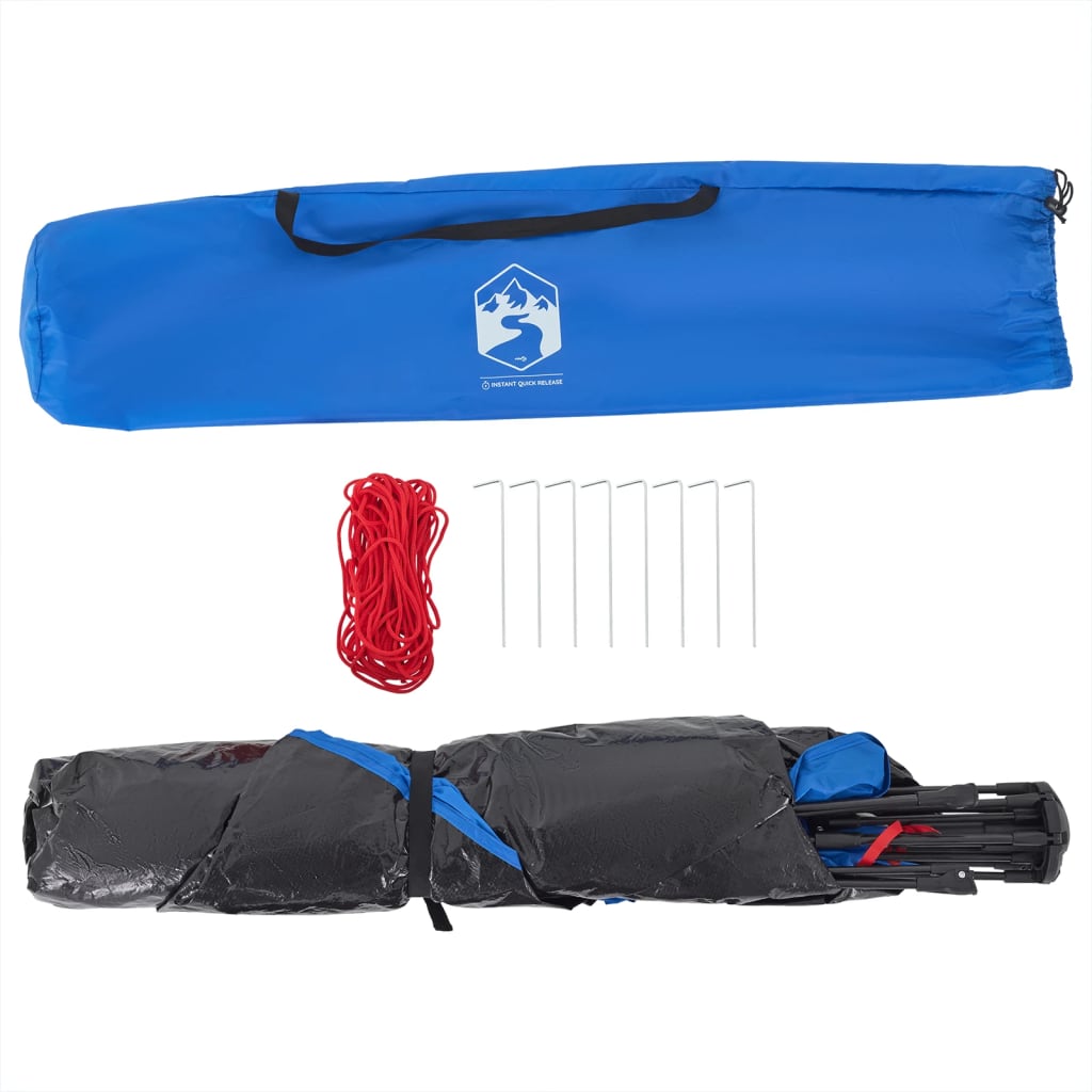 Beach Tent 3-Person Azure Blue Quick Release Waterproof