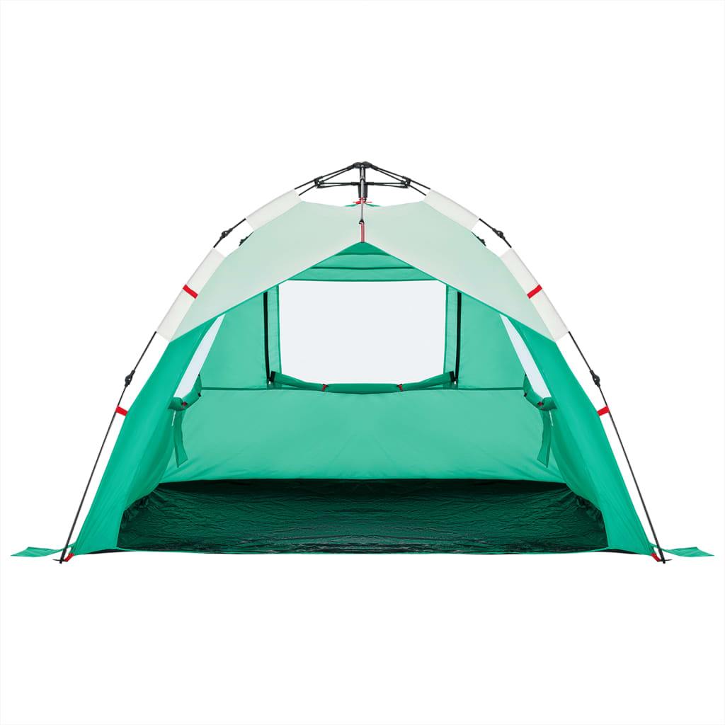 Beach Tent 3-Person Sea Green Quick Release Waterproof