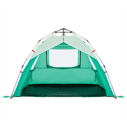 Beach Tent 3-Person Sea Green Quick Release Waterproof