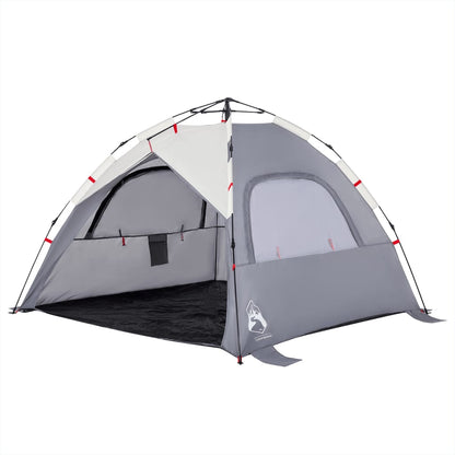 Beach Tent 3-Person Grey Quick Release Waterproof