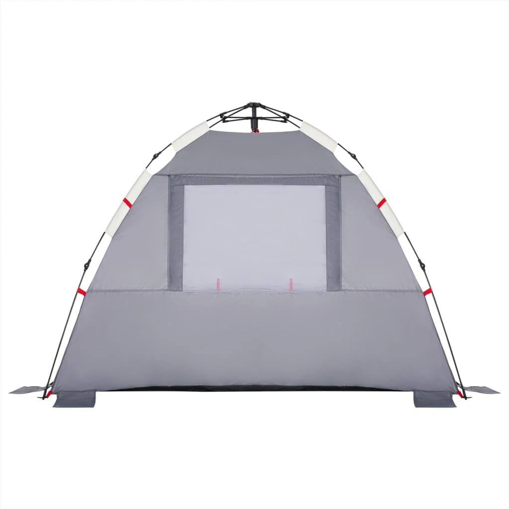 Beach Tent 3-Person Grey Quick Release Waterproof