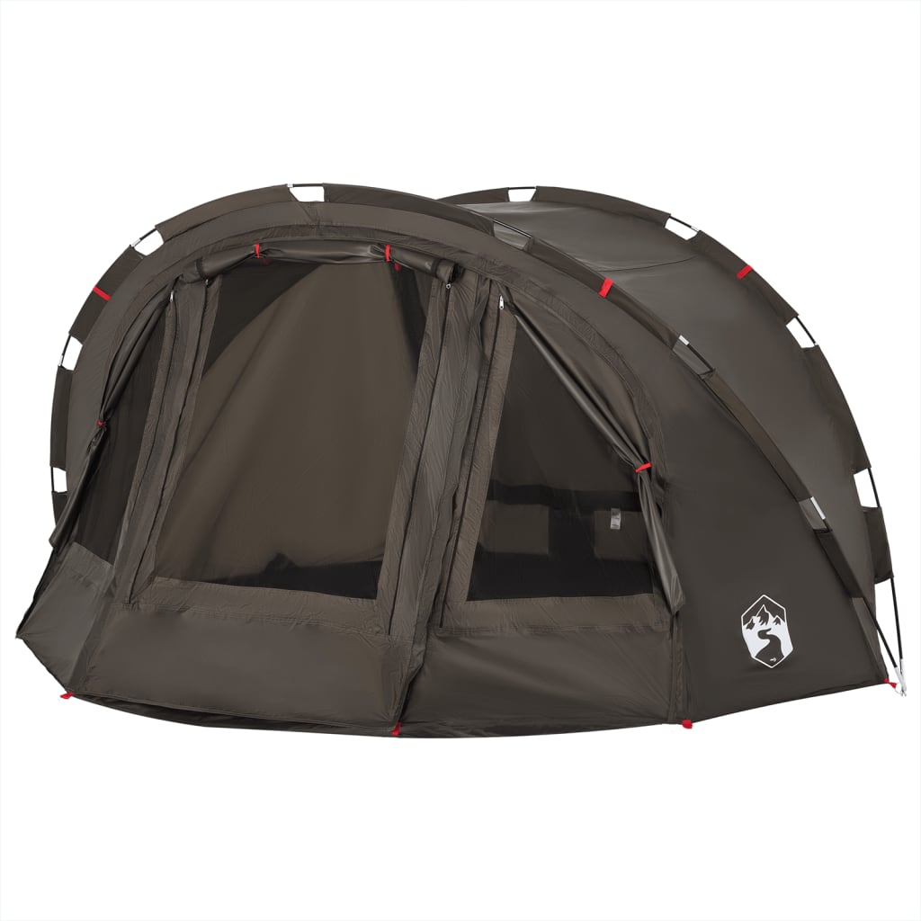 Fishing Tent 4-Person Brown Waterproof