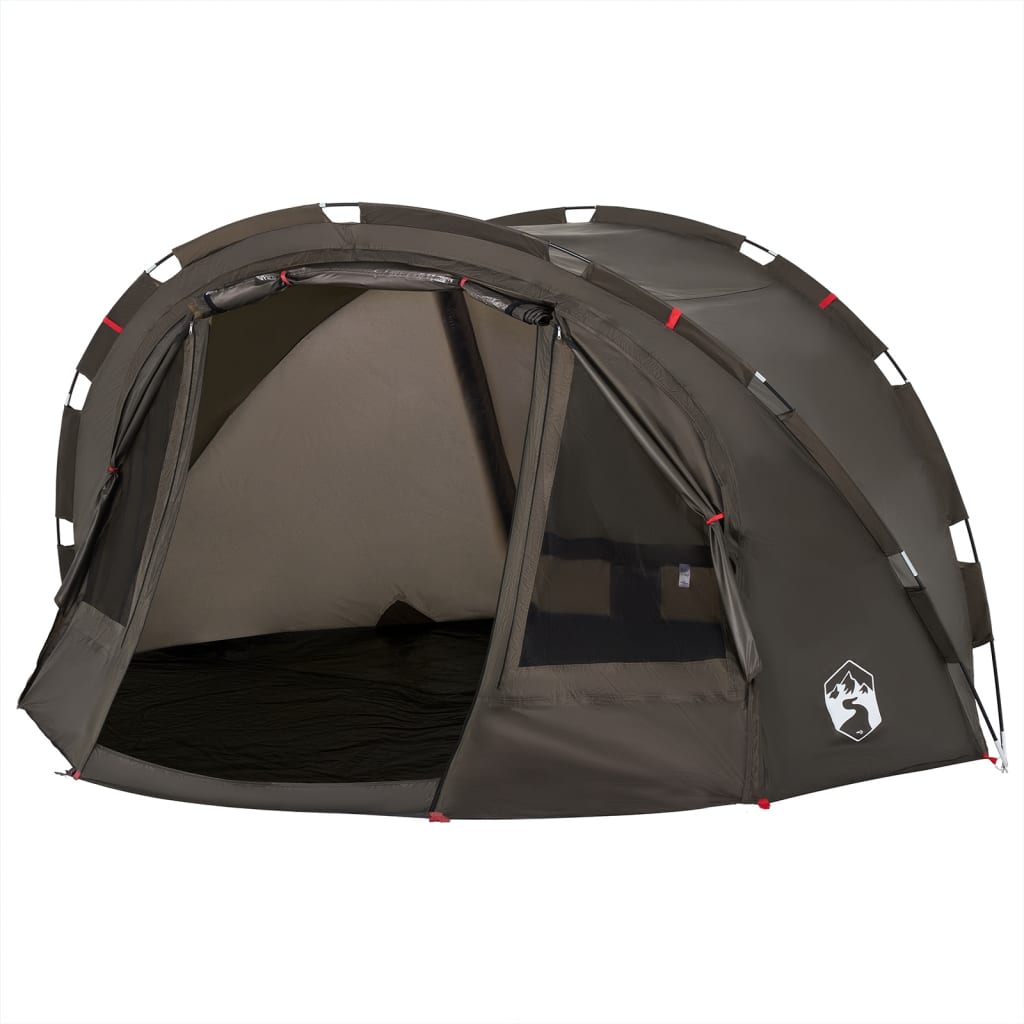 Fishing Tent 4-Person Brown Waterproof