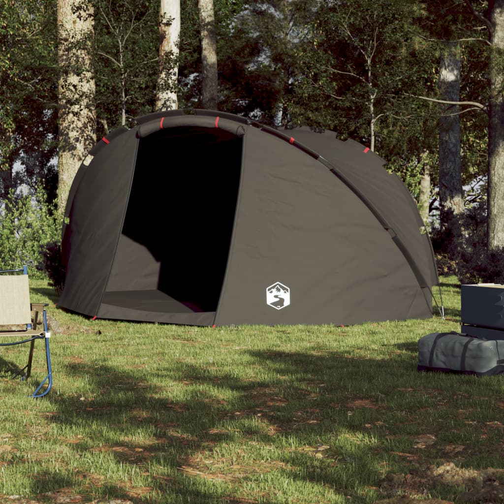 Fishing Tent 5-Person Brown Waterproof