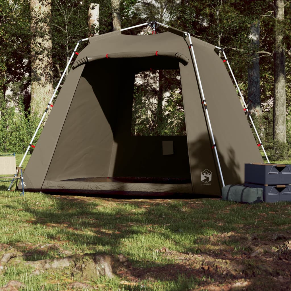 Fishing Tent 4-Person Olive Green Quick Release