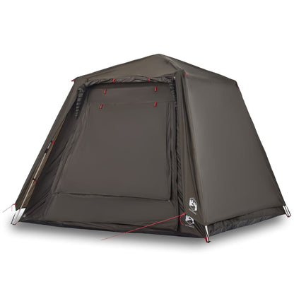 Fishing Tent 4-Person Brown Quick Release