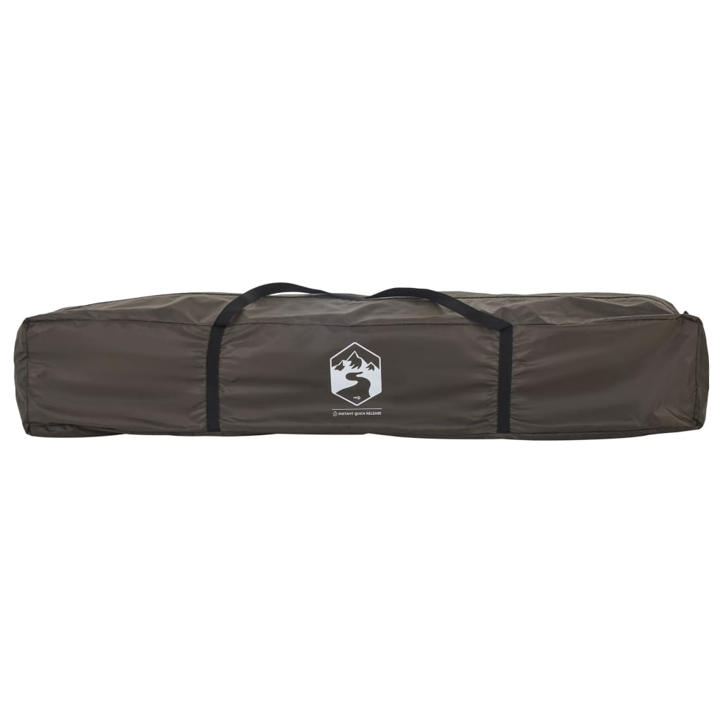 Fishing Tent 4-Person Brown Quick Release