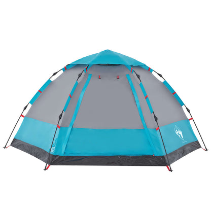 Camping Tent Cabin 4-Person Blue Quick Release