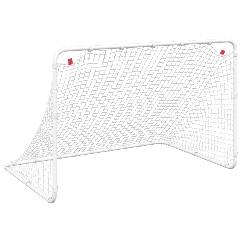 Soccer Goal White 122x81x81 cm Steel