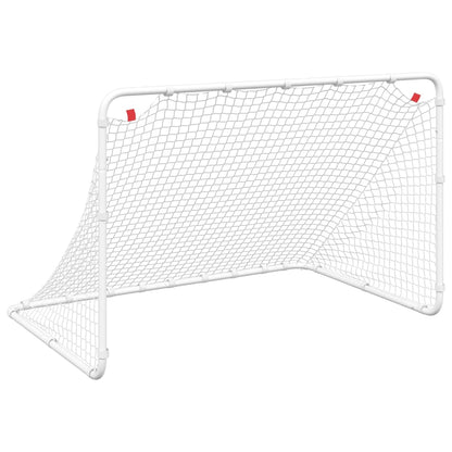 Soccer Goal White 122x81x81 cm Steel