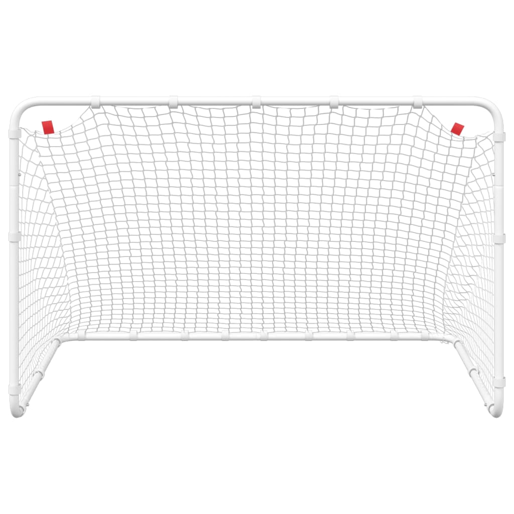 Soccer Goal White 122x81x81 cm Steel