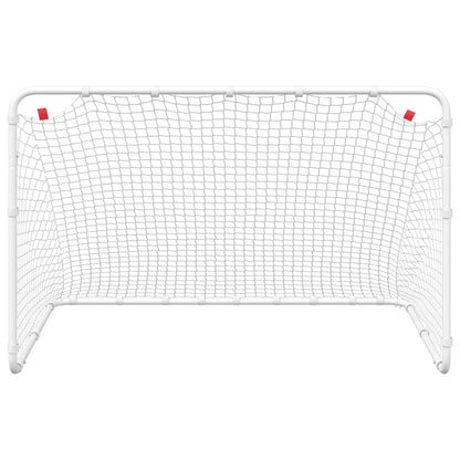 Soccer Goal White 122x81x81 cm Steel