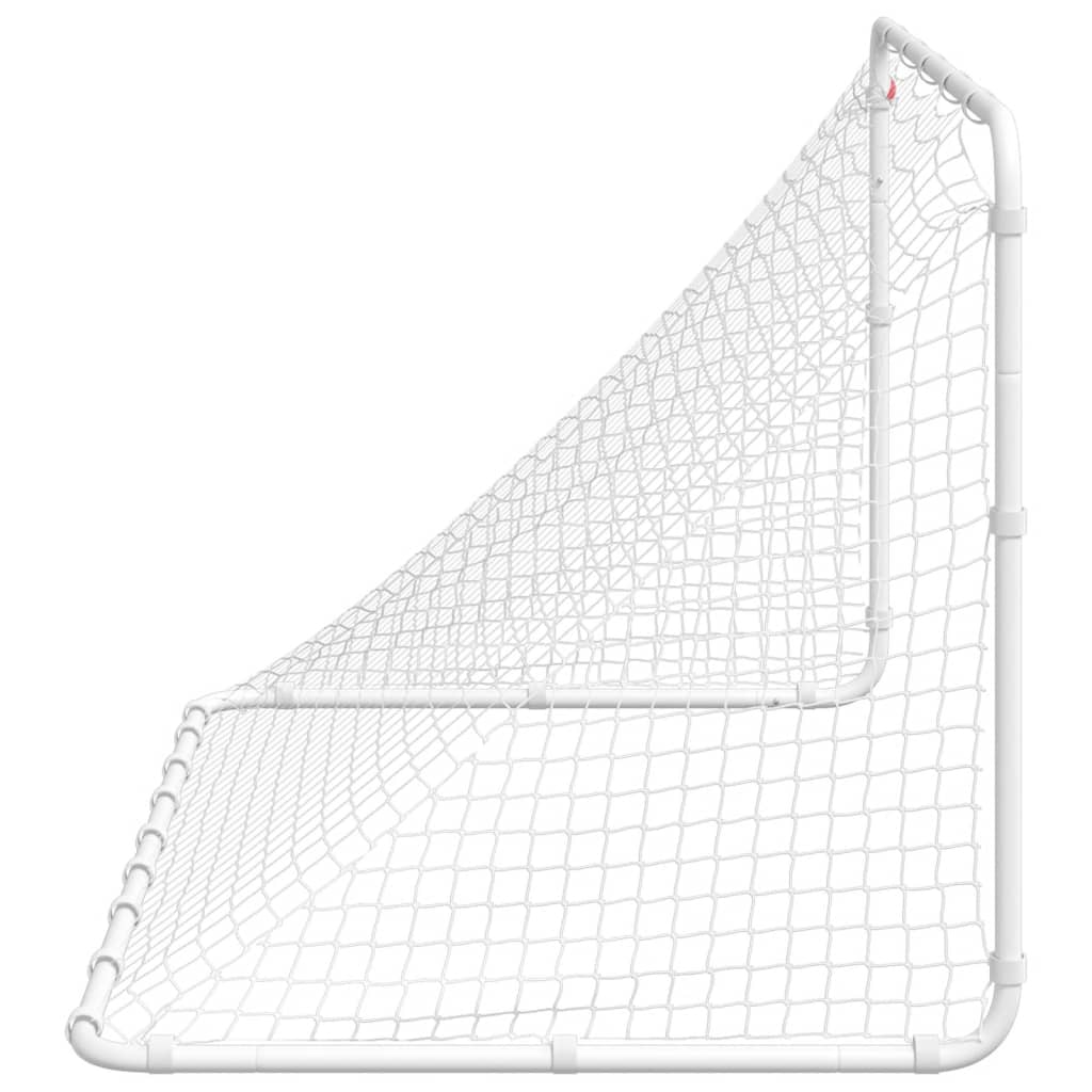 Soccer Goal White 122x81x81 cm Steel