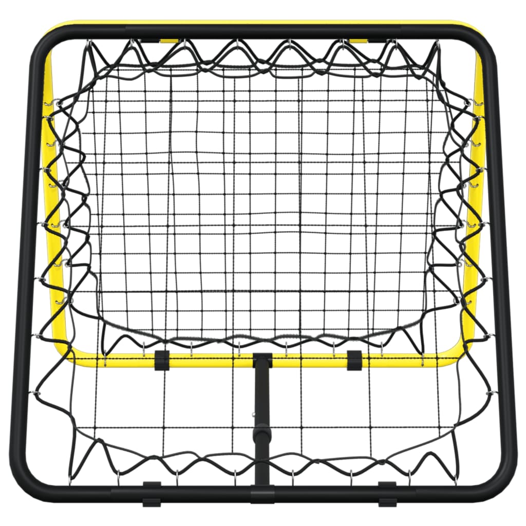 Football Rebounder Double Side Adjustable Yellow and Black Steel