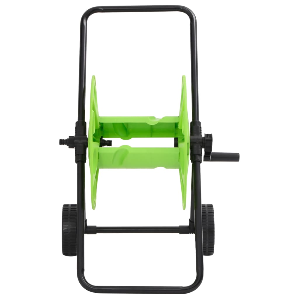 Green Hose Reel Cart for 60 m 1/2" Hose Steel