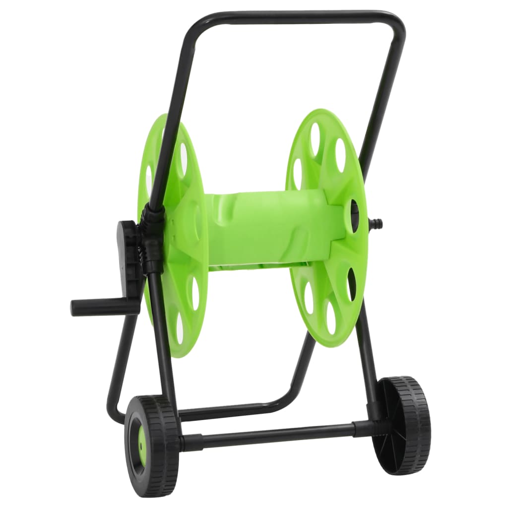 Green Hose Reel Cart for 60 m 1/2" Hose Steel