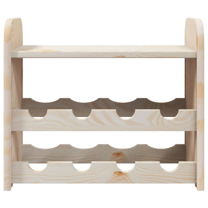 Wine Rack with Top Board 43x25x37 cm Solid Wood Pine