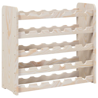 Wine Rack 67.5x25x60 cm Solid Wood Pine