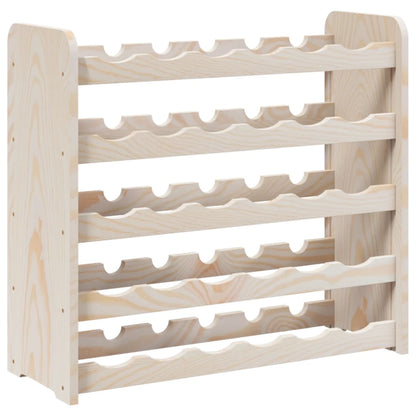 Wine Rack 67.5x25x60 cm Solid Wood Pine