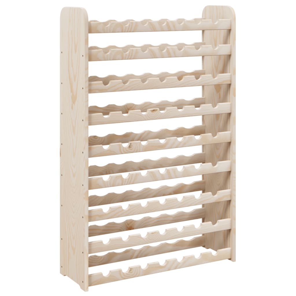 Wine Rack 72.5x25x111.5 cm Solid Wood Pine