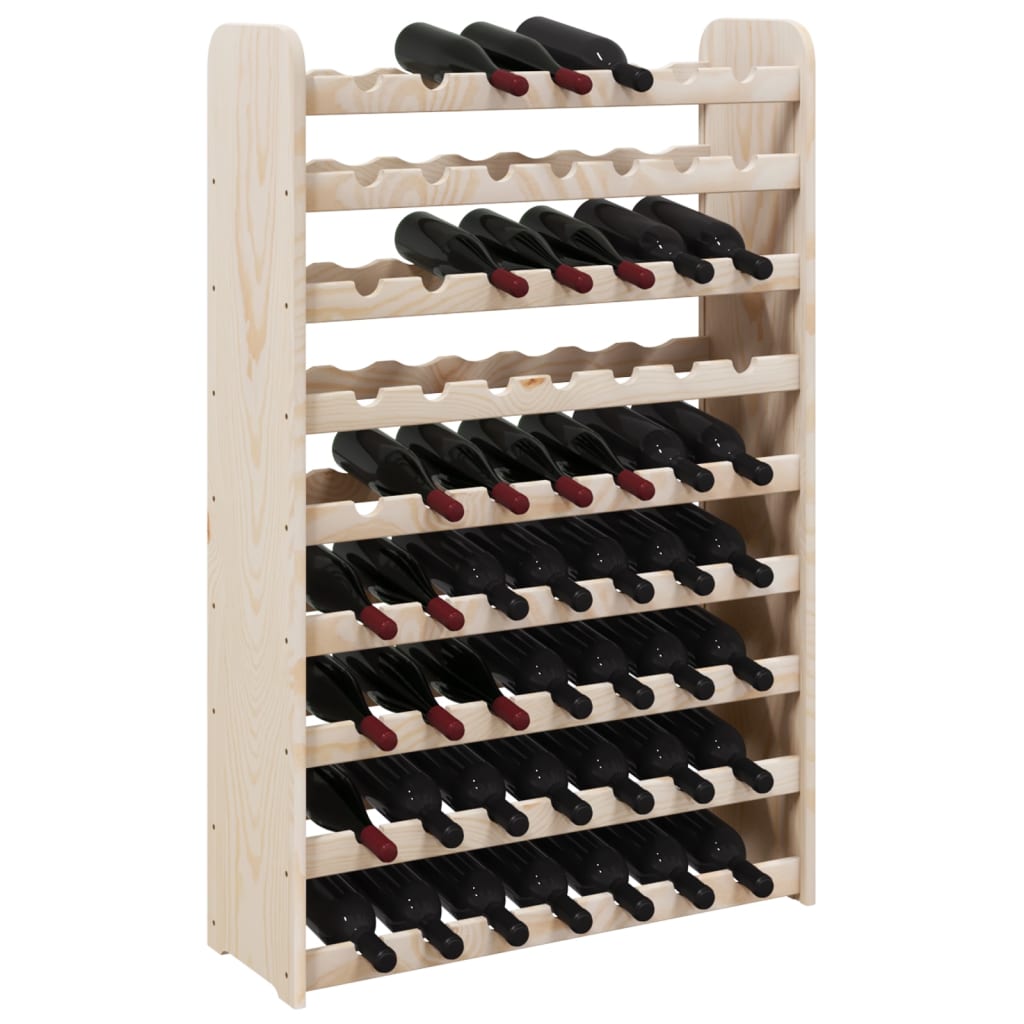 Wine Rack 72.5x25x111.5 cm Solid Wood Pine