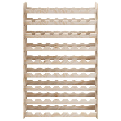 Wine Rack 72.5x25x111.5 cm Solid Wood Pine