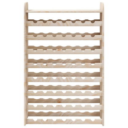 Wine Rack with Top Board 72.5x25x111.5 cm Solid Wood Pine