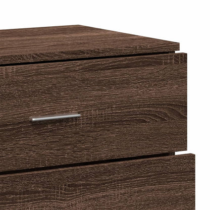 Sideboards 2 pcs Brown Oak 60x39x80 cm Engineered Wood