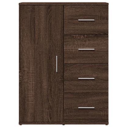 Sideboards 2 pcs Brown Oak 59x39x80 cm Engineered Wood