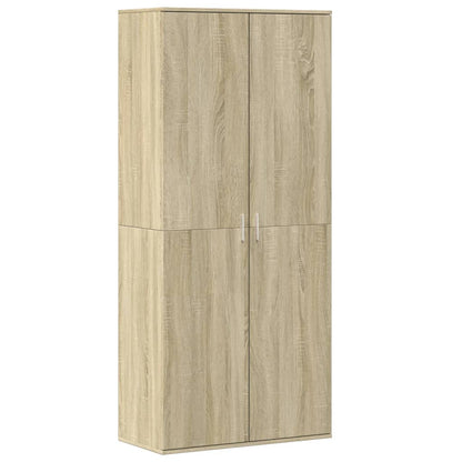 Shoe Cabinet Sonoma Oak 80x39x178 cm Engineered Wood