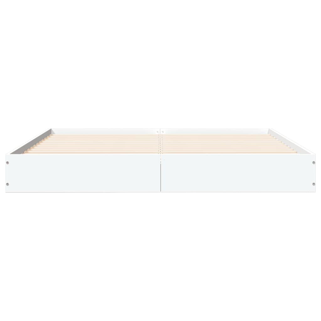 Bed Frame White 120x200 cm Engineered Wood