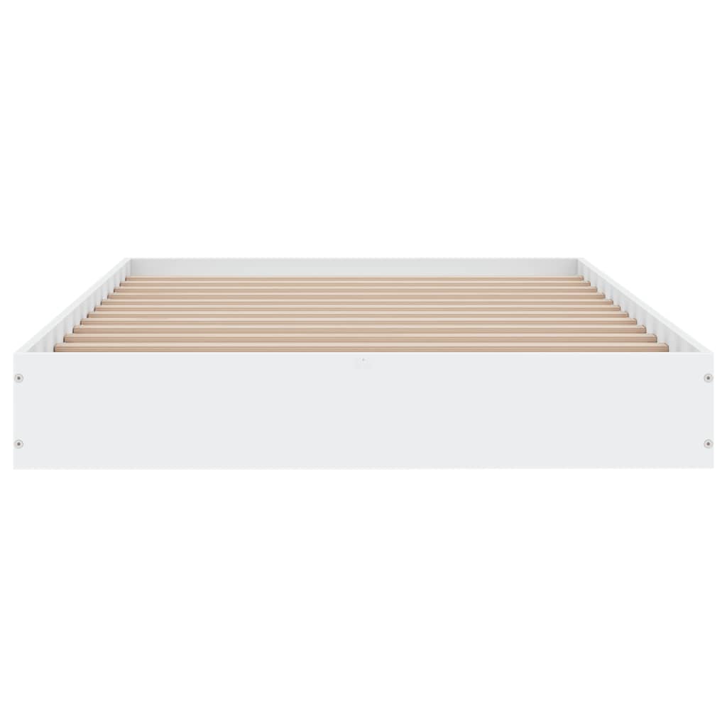 Bed Frame White 100x200 cm Engineered Wood