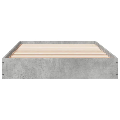 Bed Frame Concrete Grey 90x200 cm Engineered Wood