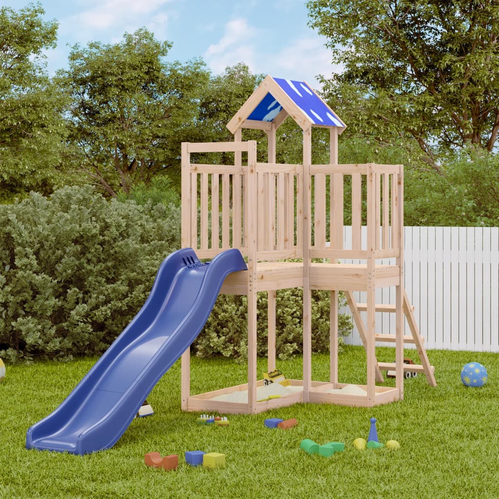 Outdoor Playset Solid Wood Pine