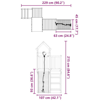 Outdoor Playset Impregnated Wood Pine