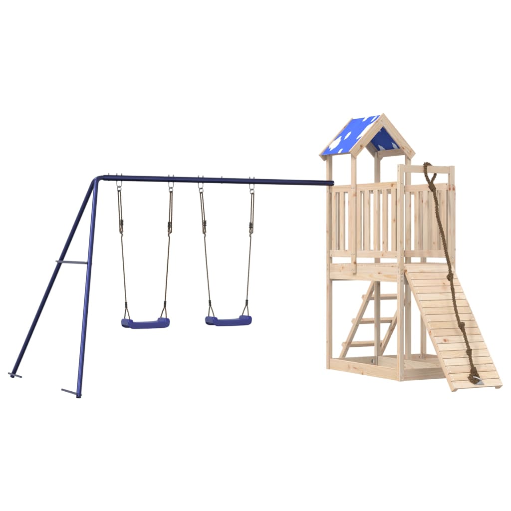 Outdoor Playset Solid Wood Pine