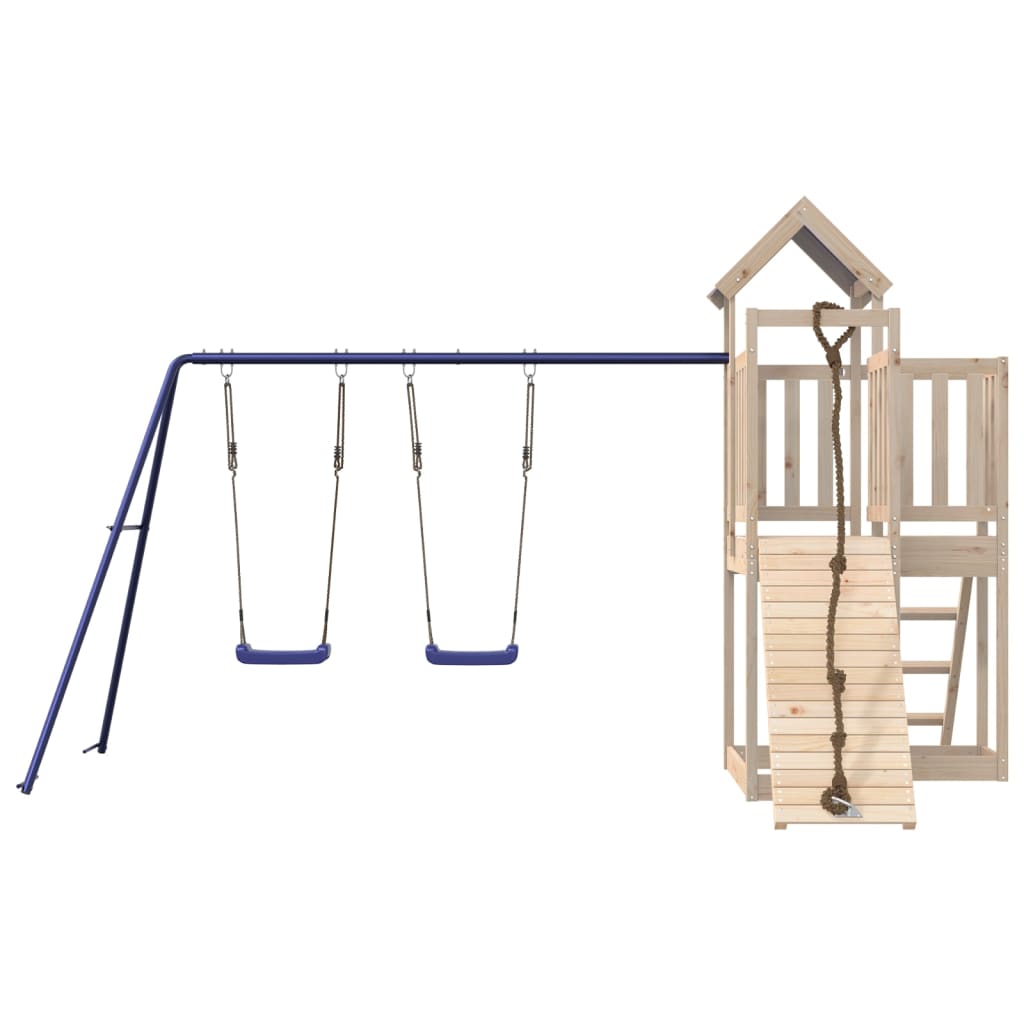 Outdoor Playset Solid Wood Pine