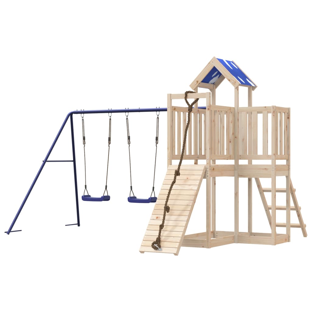 Outdoor Playset Solid Wood Pine