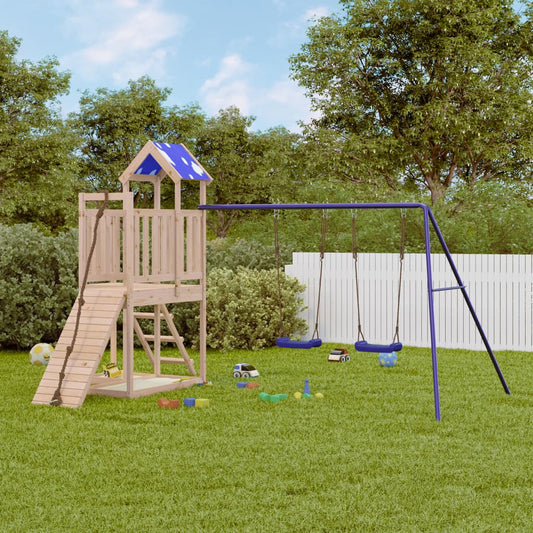 Outdoor Playset Solid Wood Pine